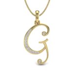Avarta Jewellery Alphabet G Lab Grown Diamond Pendant