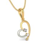 Avarta Jewellery Dual Tone Heart Pendant With Lab Grown Diamond