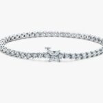 Avarta Sterling Silver Star Moissanite Tennis Bracelet