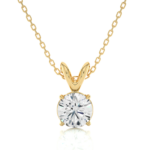 Avarta Jewellery 18k Gold 50 Cents Solitaire Pendant