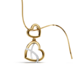 Avarta Mesmerizing Double Heart Diamond Pendant