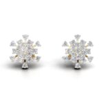 Avarta Gold Mystique Stud Earrings With Lab Diamonds