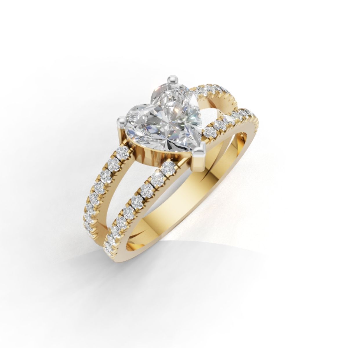 Avarta Gold Minimalistic Eternity Band with 0.04 Carat Lab Diamonds in 9K 14K or 18K Gold