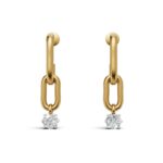Avarta Sterling Silver Constella Drop Earring With Gold Plating