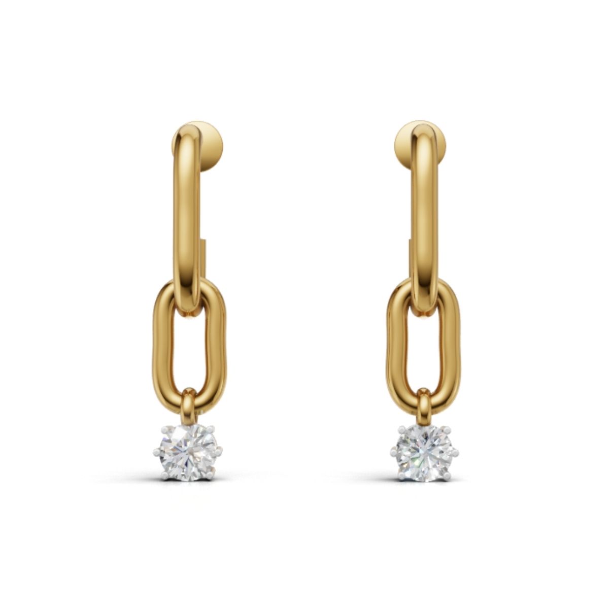 Sterling Silver Constella Drop Earring With Gold Plating
