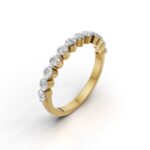 Avarta Trending Gold Asthetic Eternity Band with Certified Lab Diamonds – Elegant, Timeless Design
